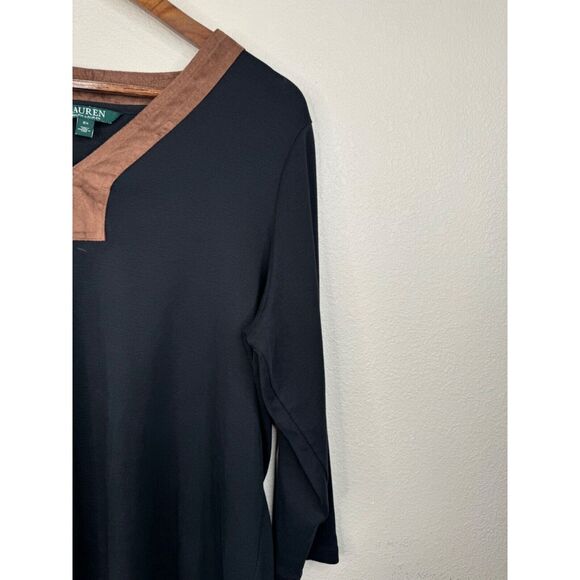 Lauren Ralph Lauren Womens 2X Black Brown Classic Capsule‎ Staple Career - Picture 4 of 10